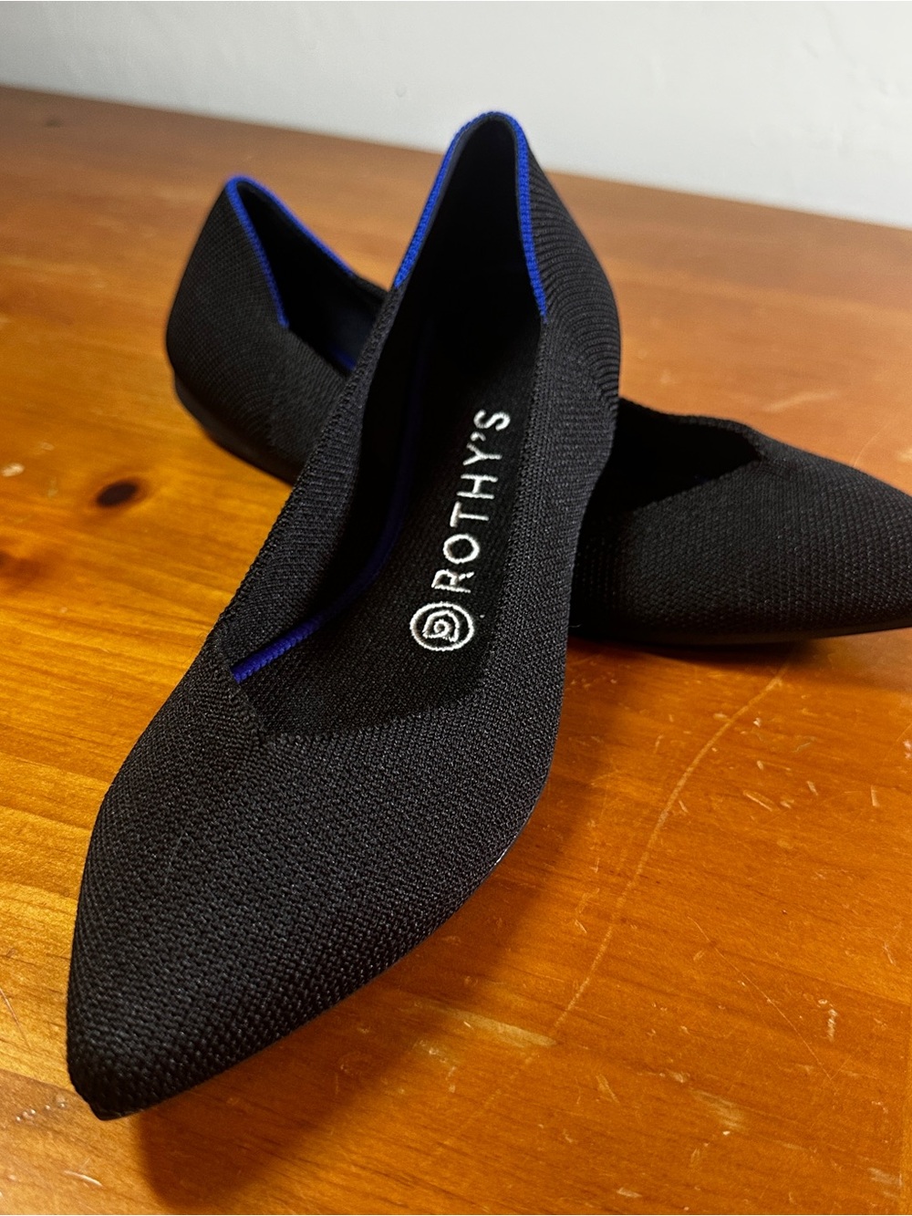 Rothy's Pointed Black Flats - Women’s Size 8
